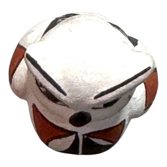 Vintage Acoma Pottery Owl Figurine Signed By Artist Lucaro Isleta NM 2" Mini - Picture 9 of 9